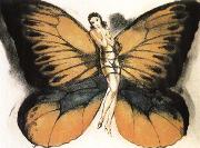Louis Lcart Butterfly cents oil painting on canvas